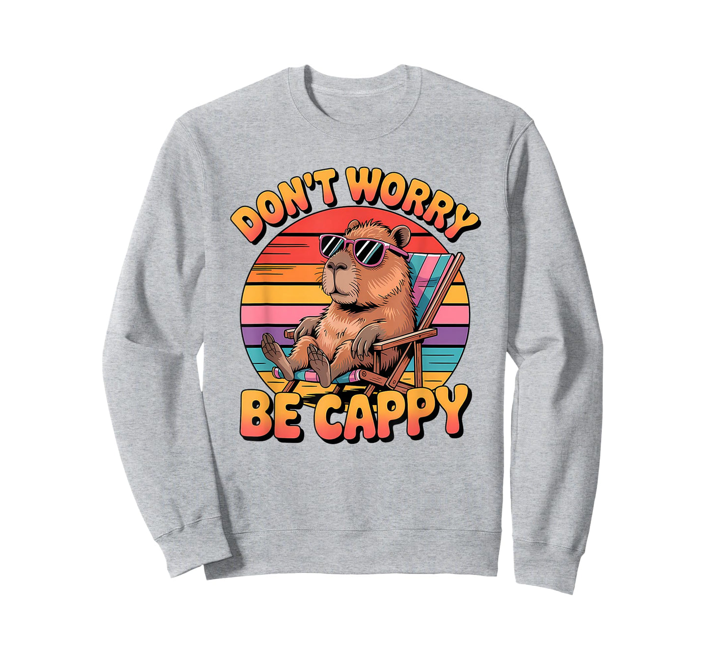 Capybara Don't Worry Be Cappy Funny Capybara T-Shirt