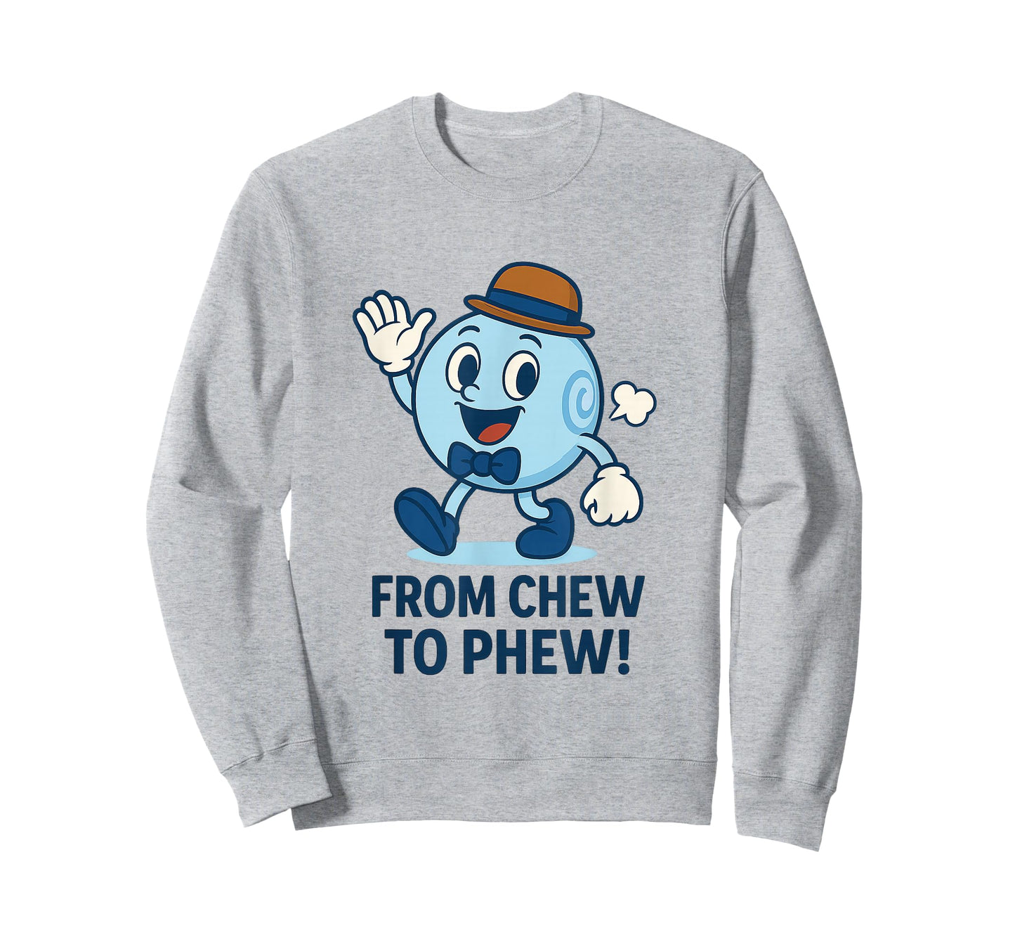 from Chew to Phew Bubbleton Funny Mascot for Science Fans T-Shirt