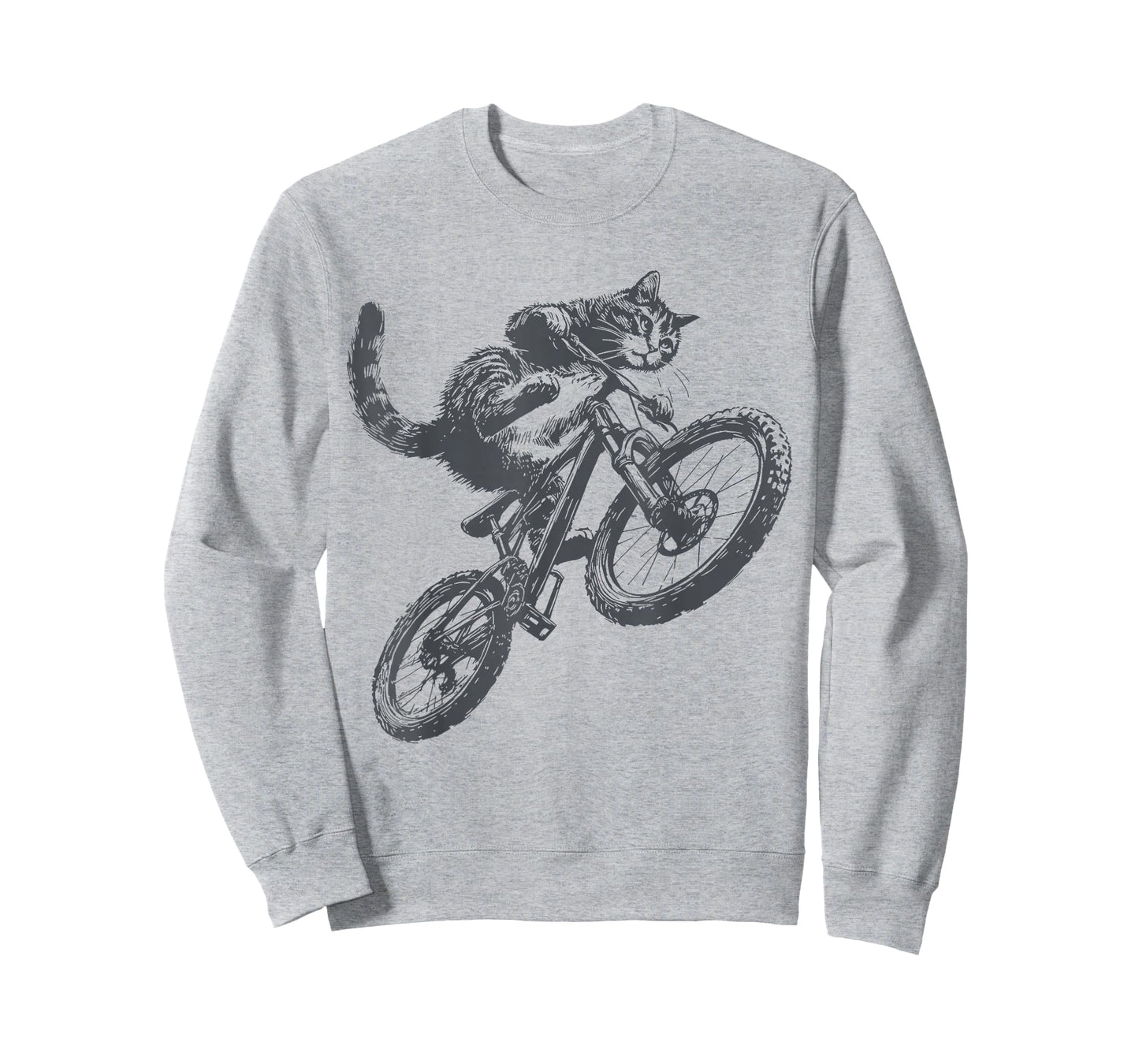 Funny Cat Riding Bicycle Kitten Mountain Bike Men Women T-Shirt