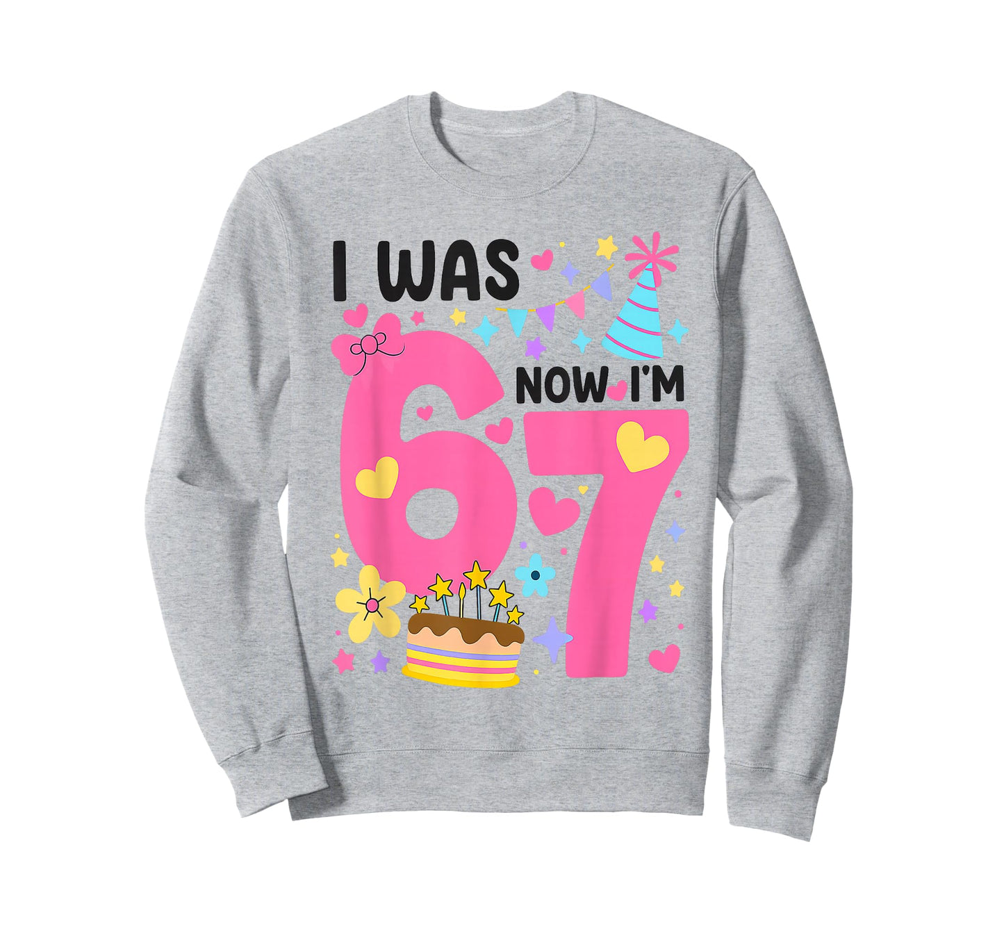 I was 6 Now I'm 7 Year Old Birthday 7th Kids Coquette Bow 67 T-Shirt