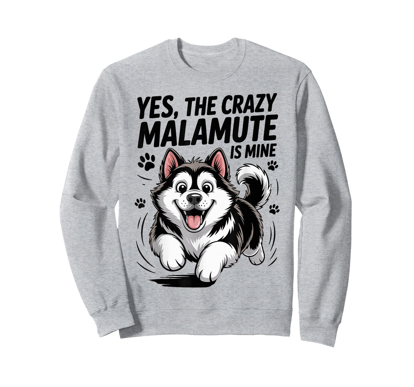 Cute Pet Dog Lover Cartoon Funny Breed Alaskan Malamute T-Shirt