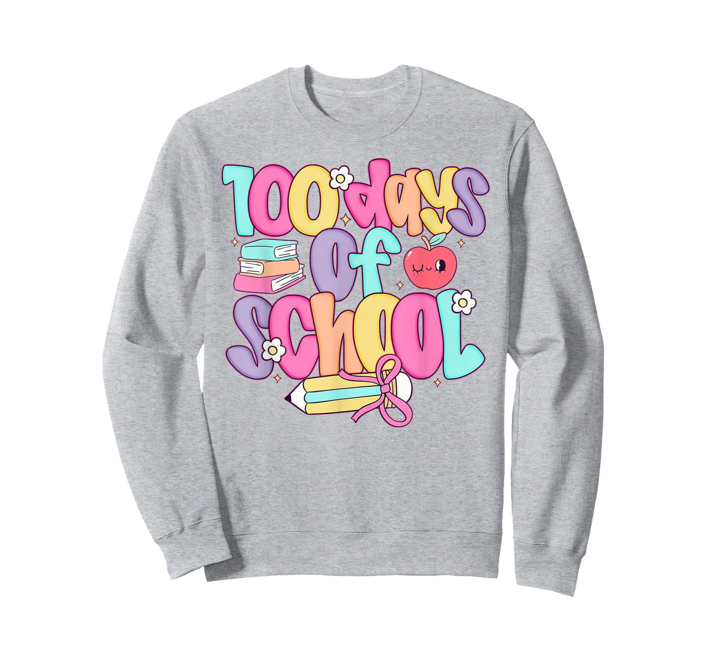 100 Days of School for Girls Kids Pink Coquette Bow Smarter T-Shirt