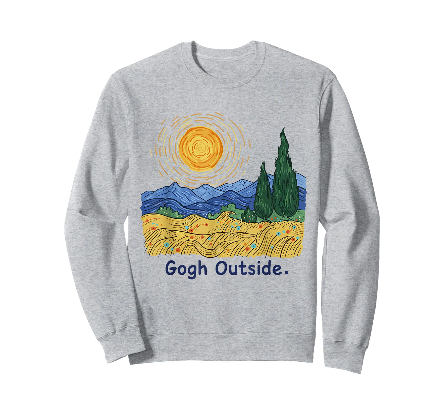 Gogh Outside Starry Night Nature Lover Inspirational Artist T-Shirt