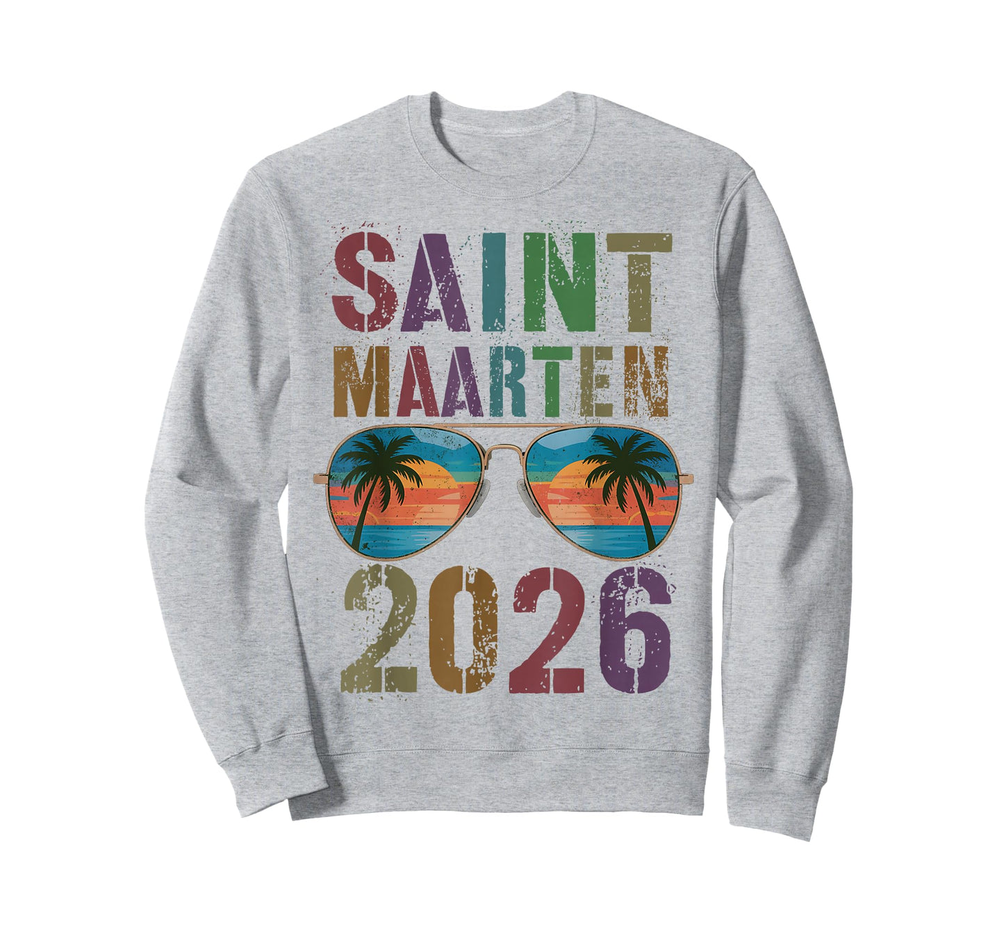 Retro Saint Maarten 2026 Vacay Travel Vacation Matching Trip T-Shirt