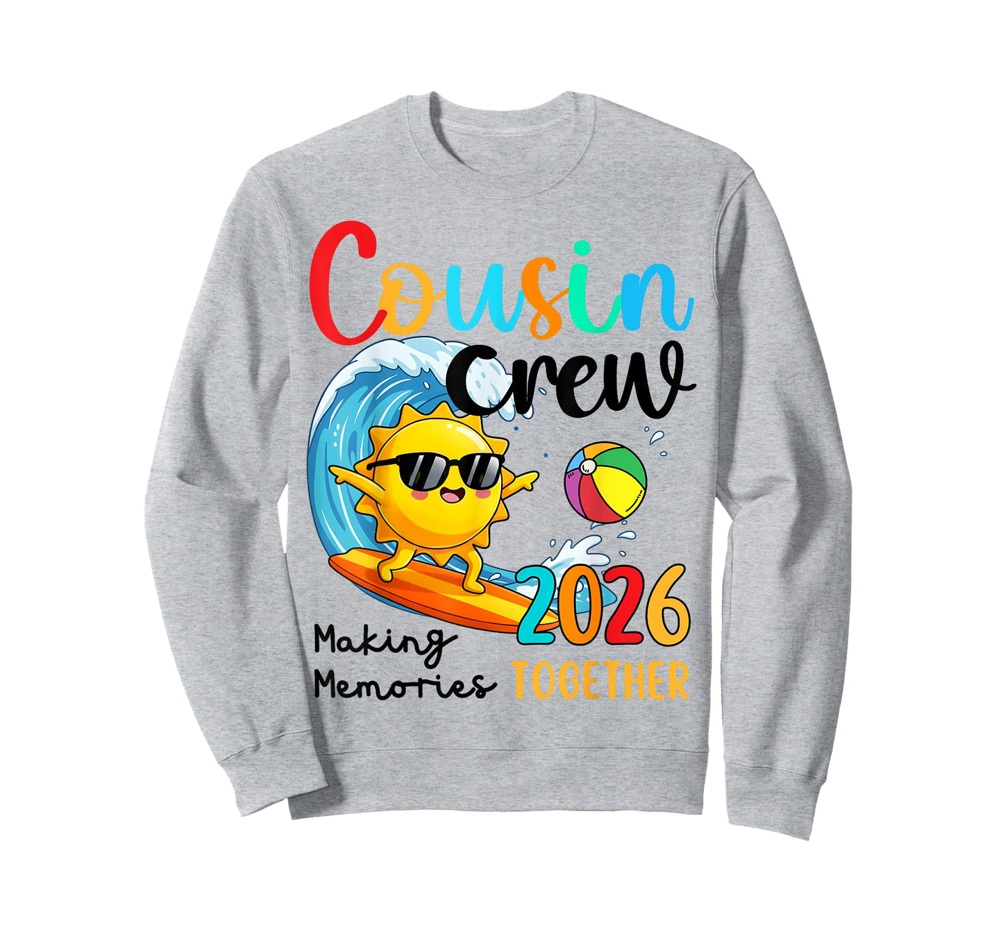 Cousin Crew 2026 Summer Vacation Beach Family Kids Matching T-Shirt