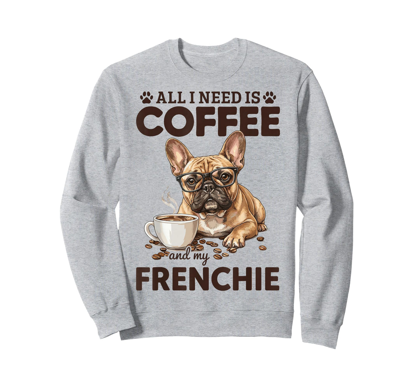 French Bulldog Coffee Frenchie Dog T-Shirt
