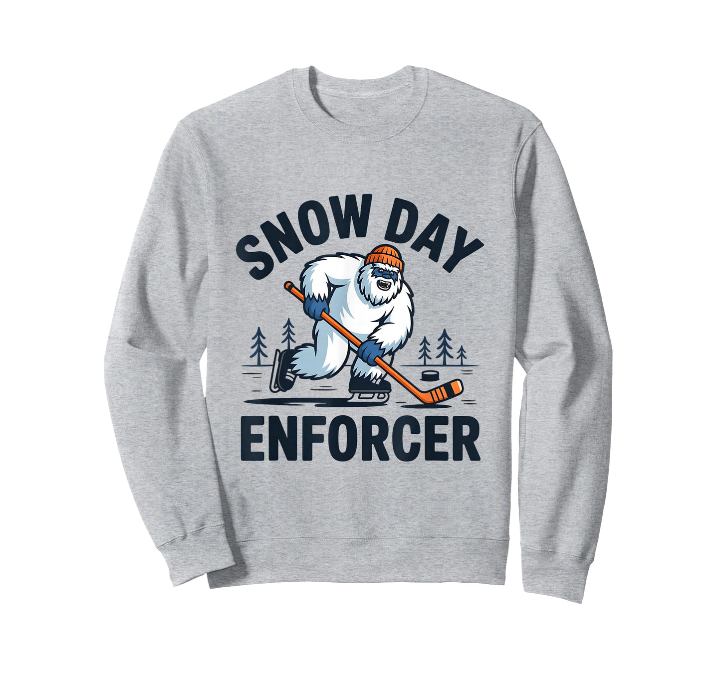 Snow Day Enforcer, Snowman Hockey Player T-Shirt