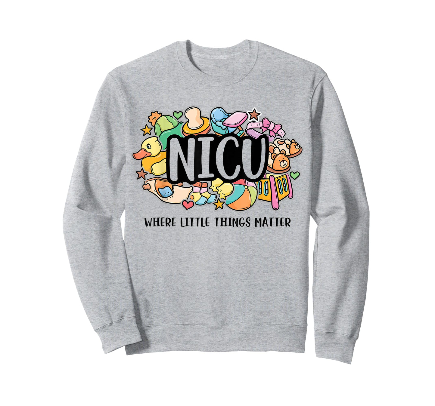 NICU Where Little Things Matter Nurse Gift Neonatal Nursing T-Shirt