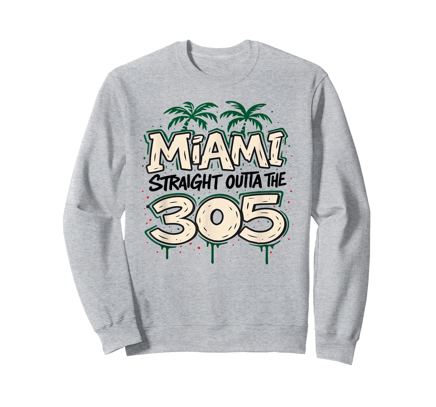 Miami Reppin The 305 Dade Graffiti Urban Vibe Streetwear T-Shirt