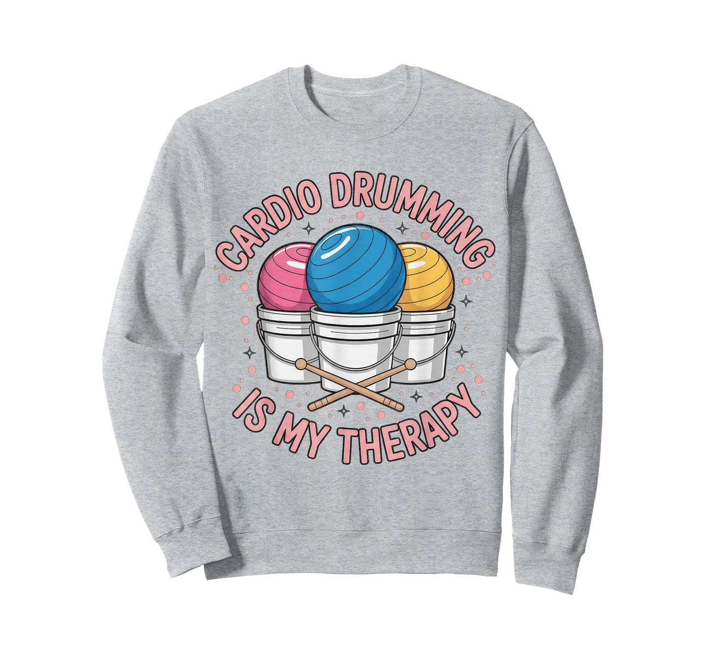 Retro Cardio Drumming is My Therapy Fitness Workout T-Shirt