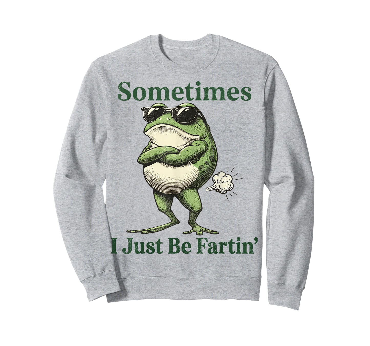 Sometimes I Just Be Farting Funny Vintage Frog Graphic T-Shirt