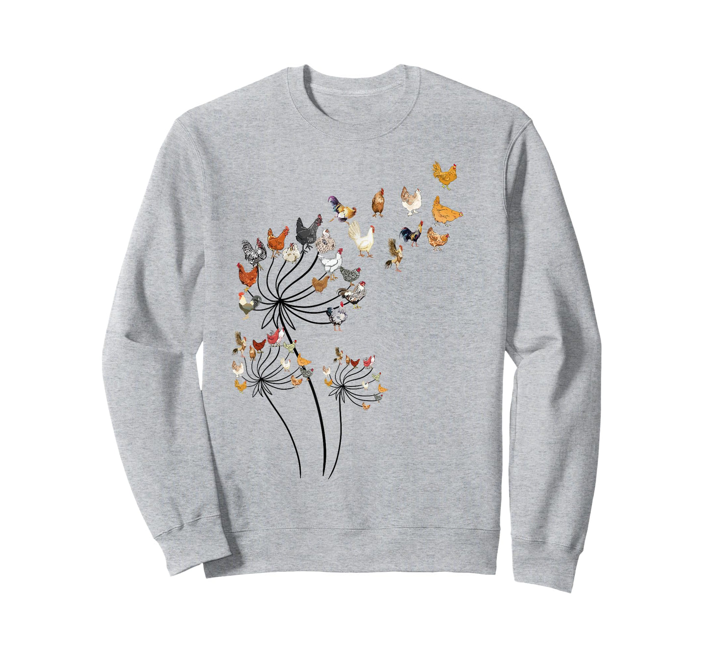 Cute Dandelion Chickens Lover Shirts for Women Girls Teen T-Shirt