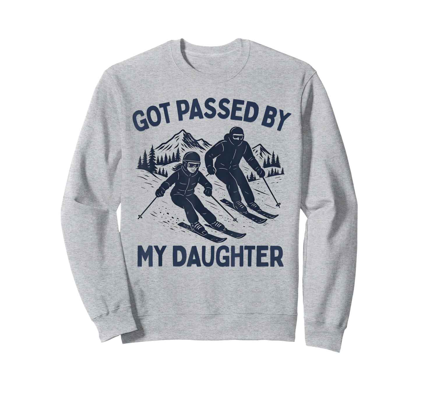 Got Passed by My Daughter Funny Skiing T-Shirt