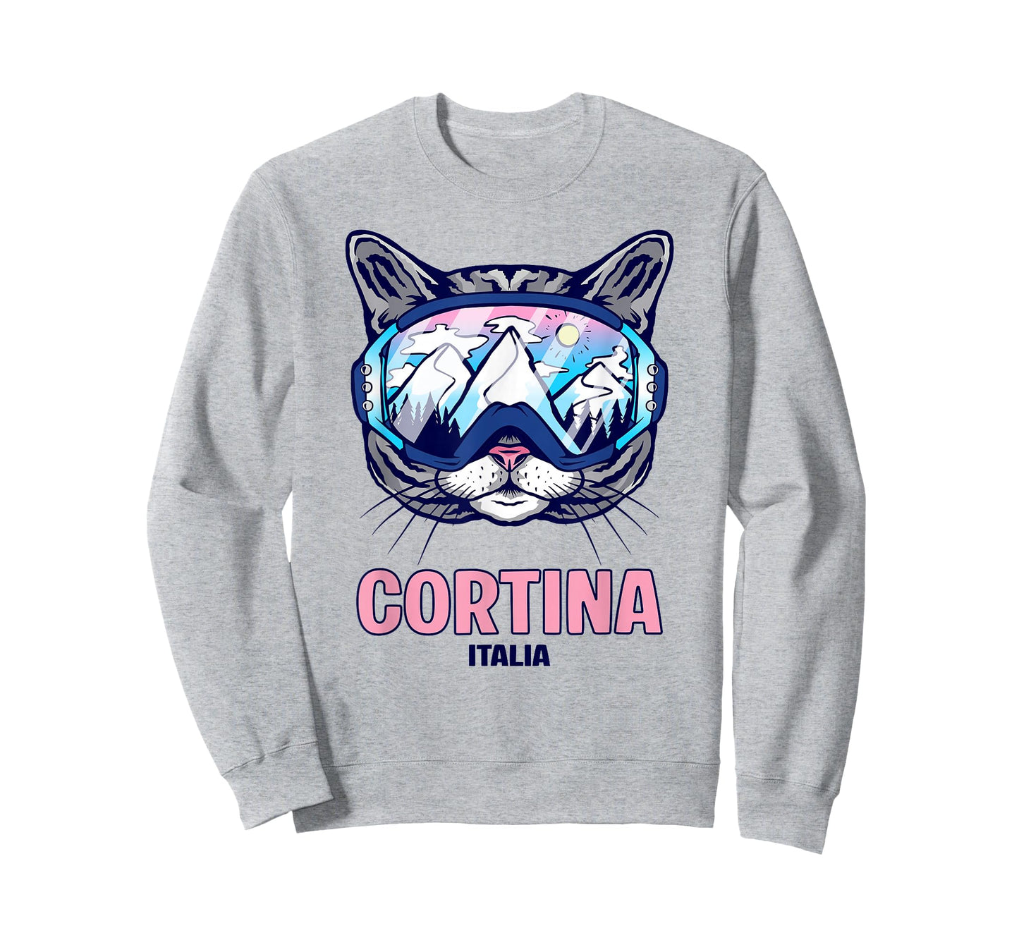 Cortina Cat Ski Goggles Mountain Panorama T-Shirt
