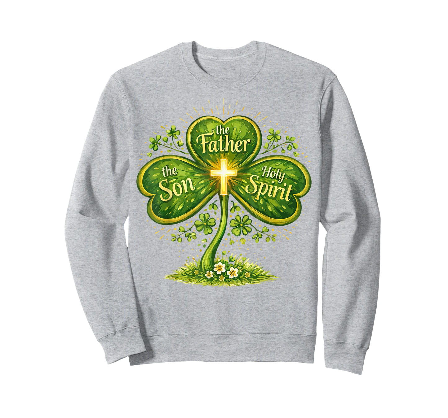Father Son Holy Spirit St Patricks Day Christian Irish Women T-Shirt