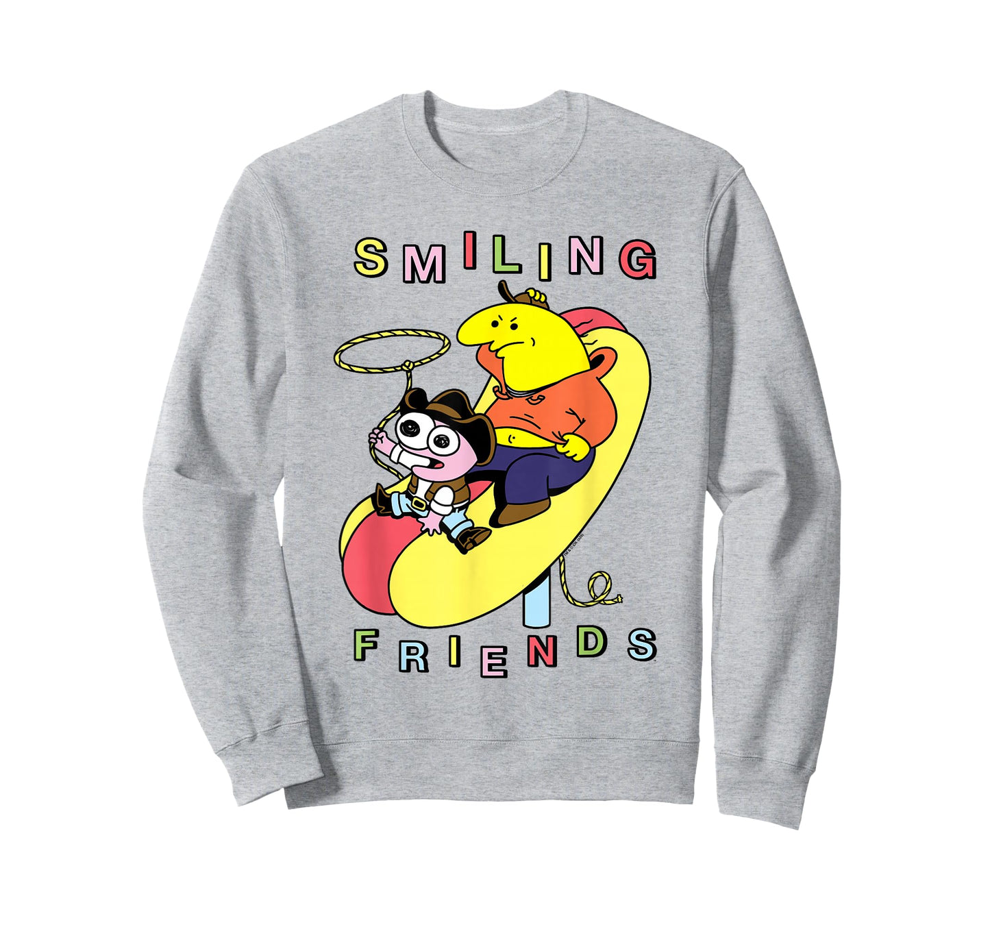Smiling Friends Hot Dog Rodeo Western Funny Cartoon T-Shirt