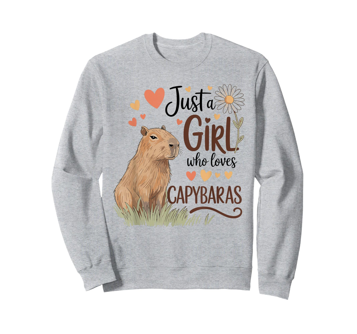 Just a Girl Who Loves Capybaras Cute Animal Pet Rodent Lover T-Shirt