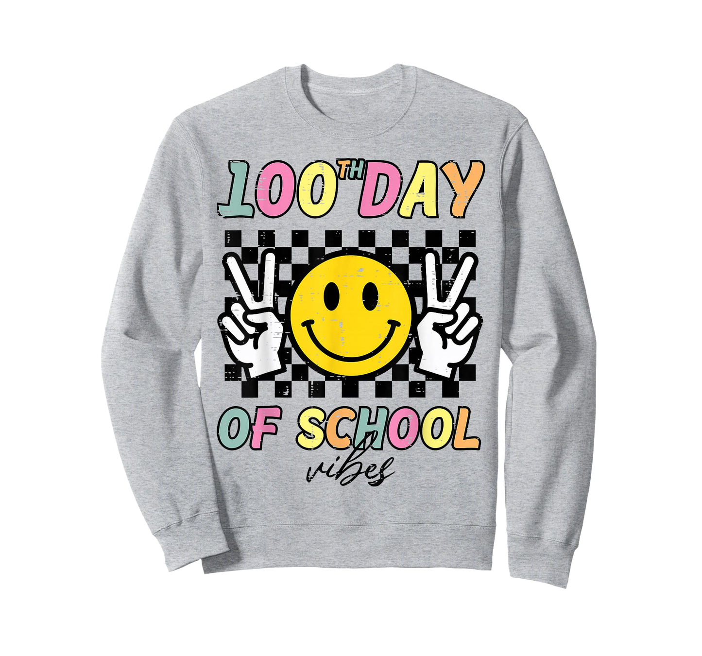 100th Day of School Vibes 100 Days of School Boys Girls Kids T-Shirt