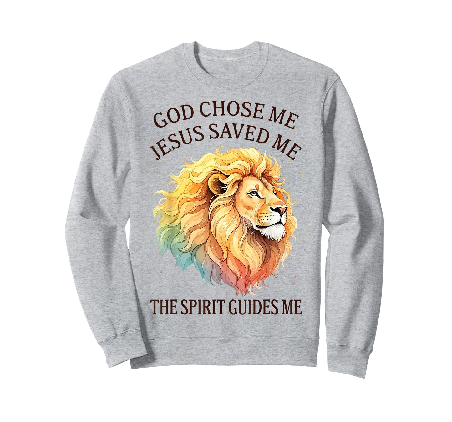 Christian Faith Jesus Lion God Chose Me Jesus Saved Me T-Shirt