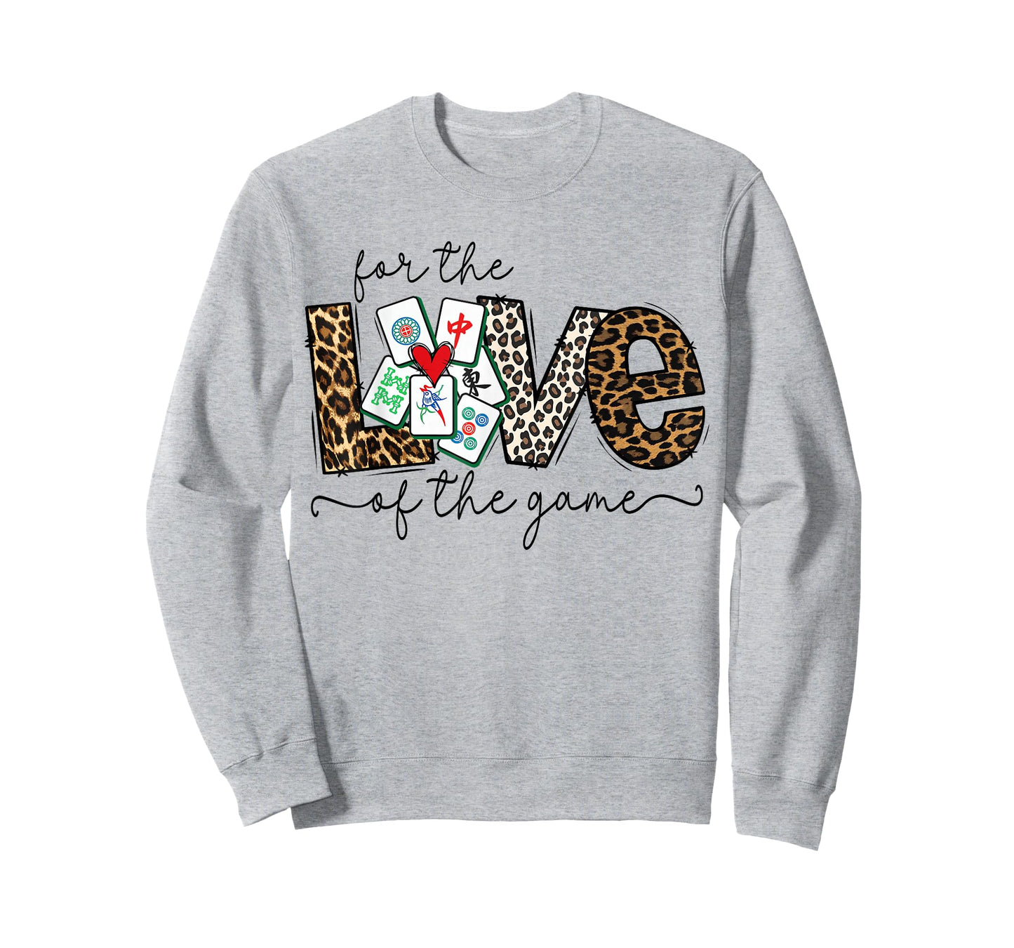 Love for The Game Mahjong Love Playing Chinese Game Funny T-Shirt