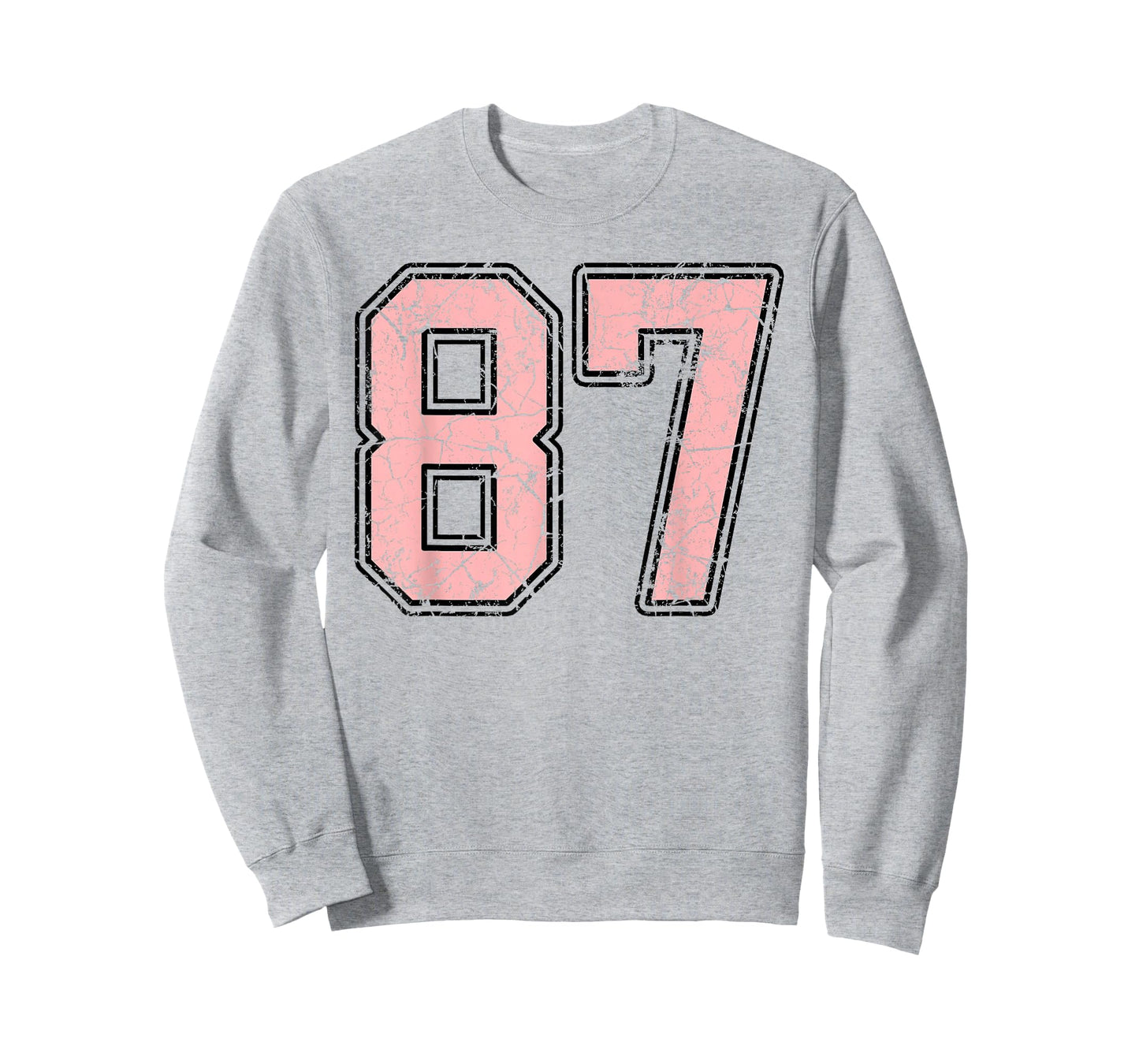 Pink and Black Number 87 Jersey Player Uniform #87 Fan T-Shirt