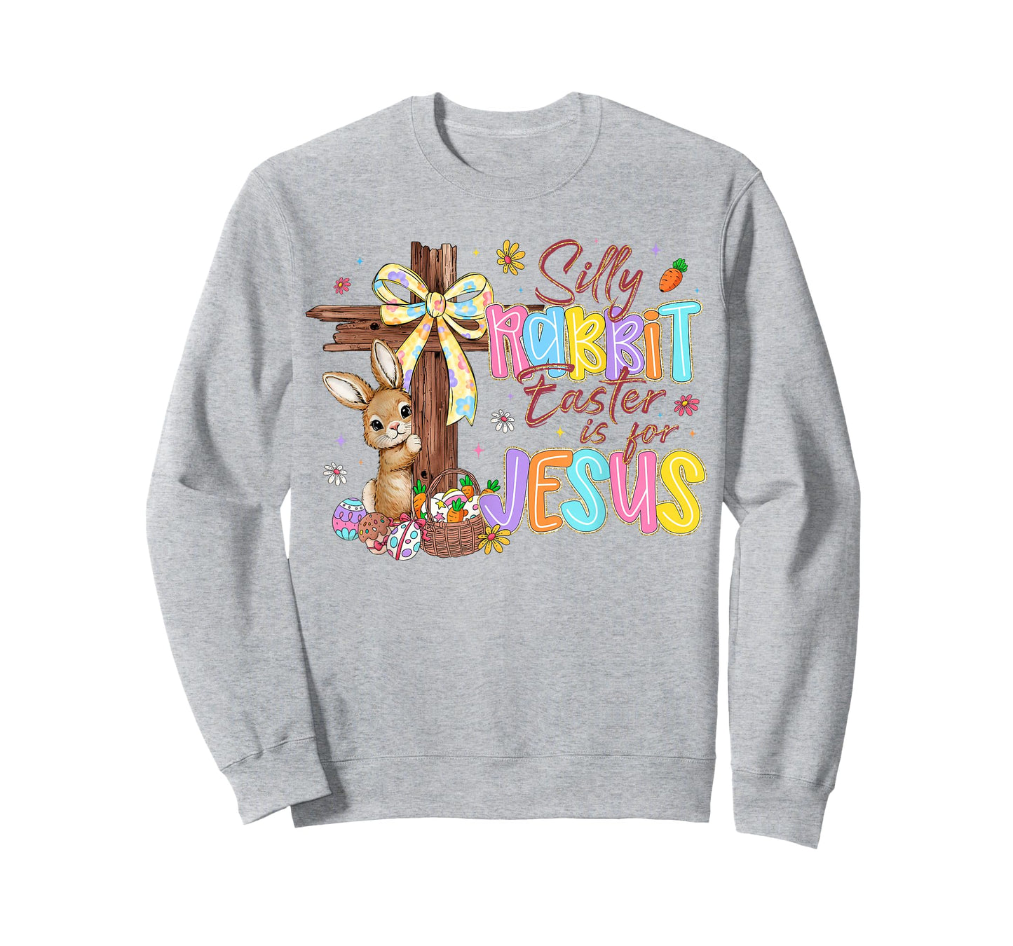 Silly Rabbit Easter is for Jesus Kids Girls Women Boys Girls T-Shirt