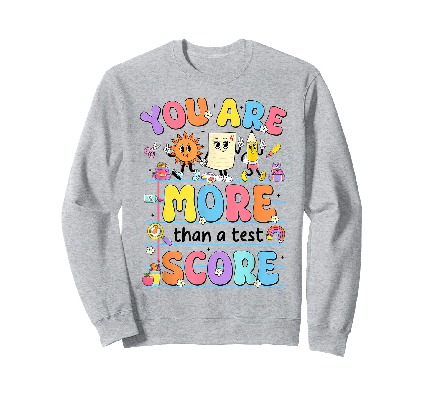 Groovy Testing Day Teacher You are More Than A Test Score T-Shirt