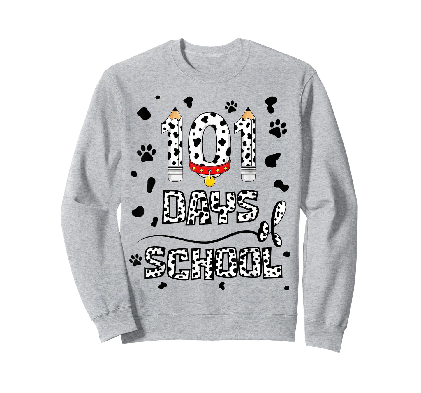 100 Days of School Dalmatian Dog Teacher Kids T-Shirt