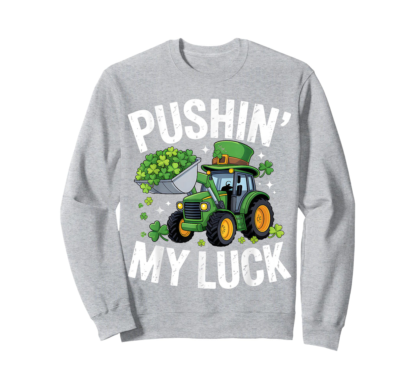 Pushing My Luck Tractor St Patricks Day Boys Toddler Kids T-Shirt