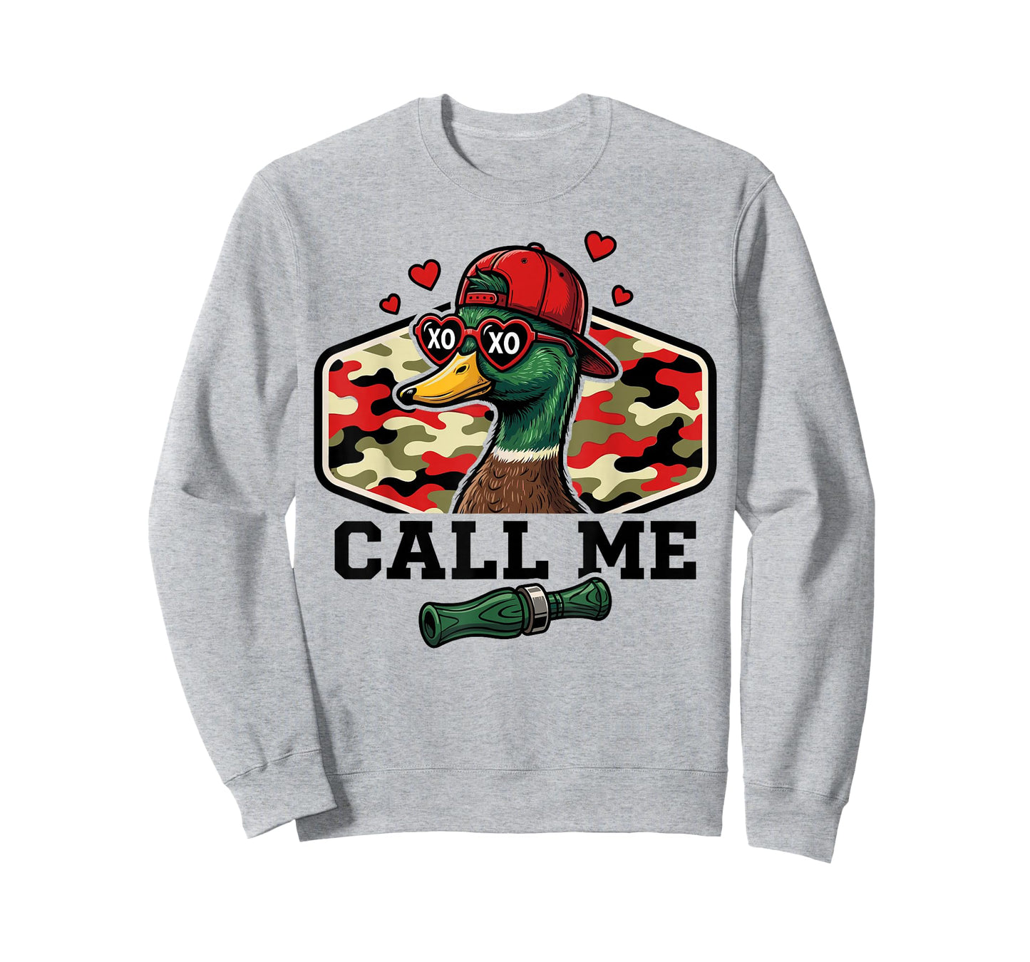 Call Me Mallard Duck Hunting Valentines Day Hunting Season T-Shirt