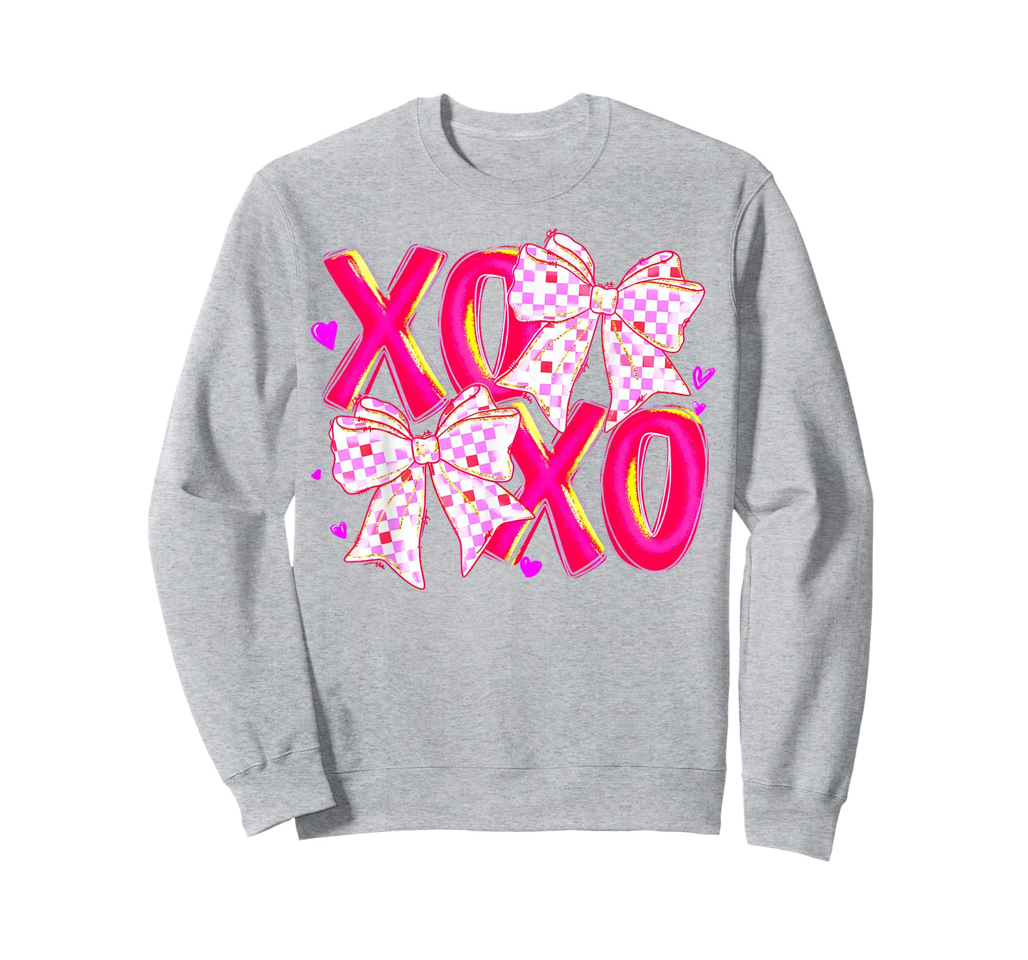 Coquette Valentine XOXO Funny Valentine Bow Hearts Lover T-Shirt