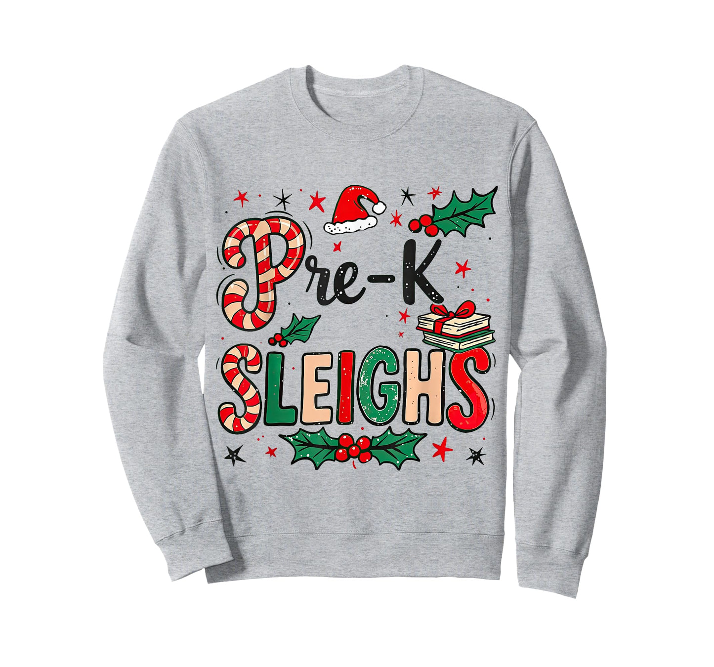 Pre-K Sleighs Funny Christmas Teacher T-Shirt