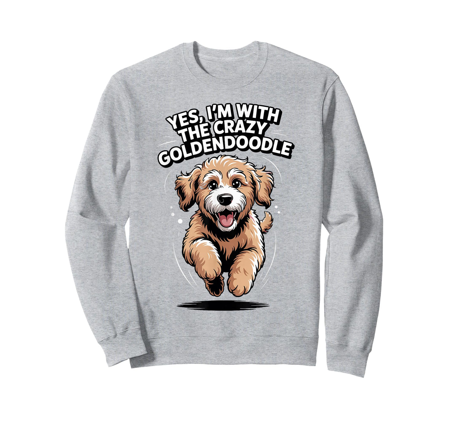 Funny Cute Pet Mix Dog Yes I'm with The Crazy Goldendoodle T-Shirt