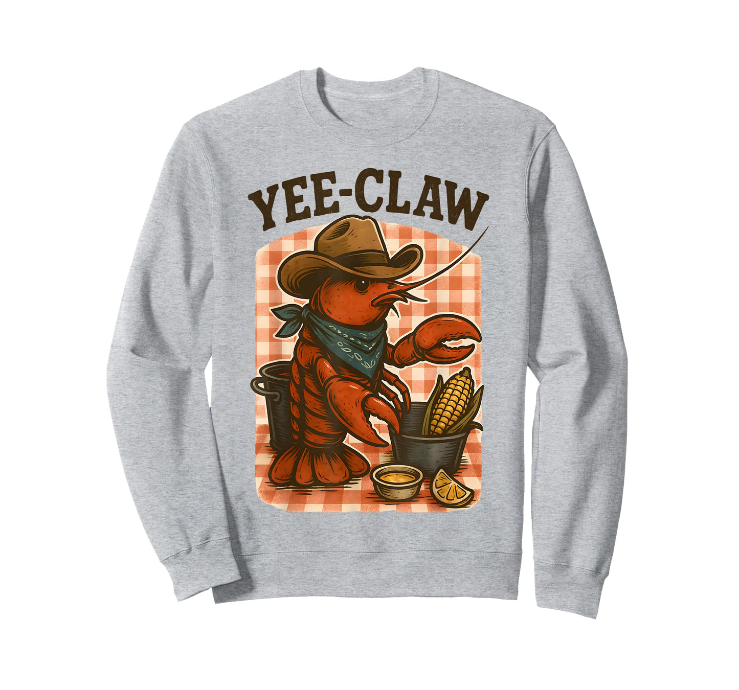 Yee Claw Funny Crawfish Cajun Seafood Party Boys Kids Men T-Shirt