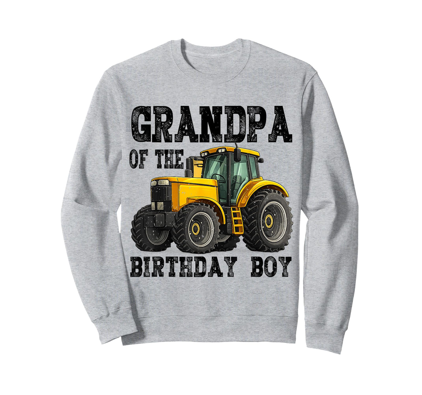 Grandpa of The Birthday Boy Family Tractors Farm Trucks T-Shirt
