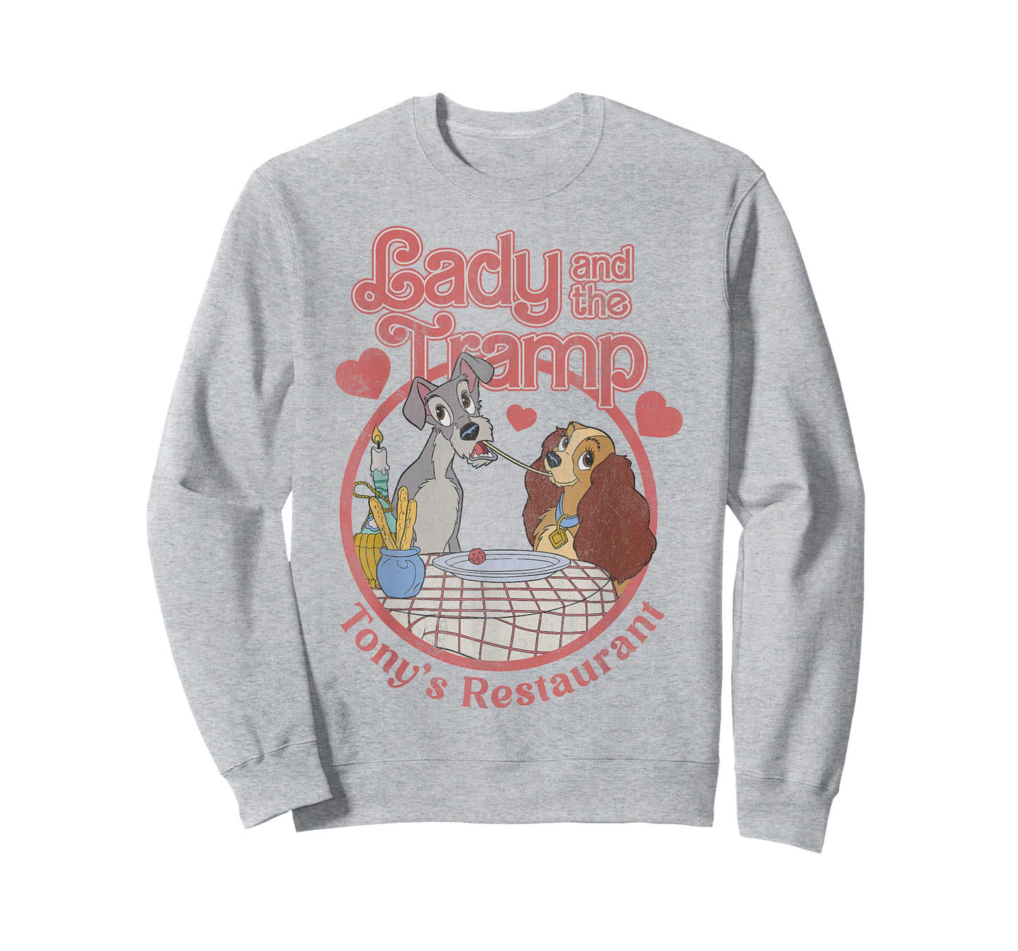 Disney Lady and The Tramp Valentine's Day Tony's Restaurant T-Shirt