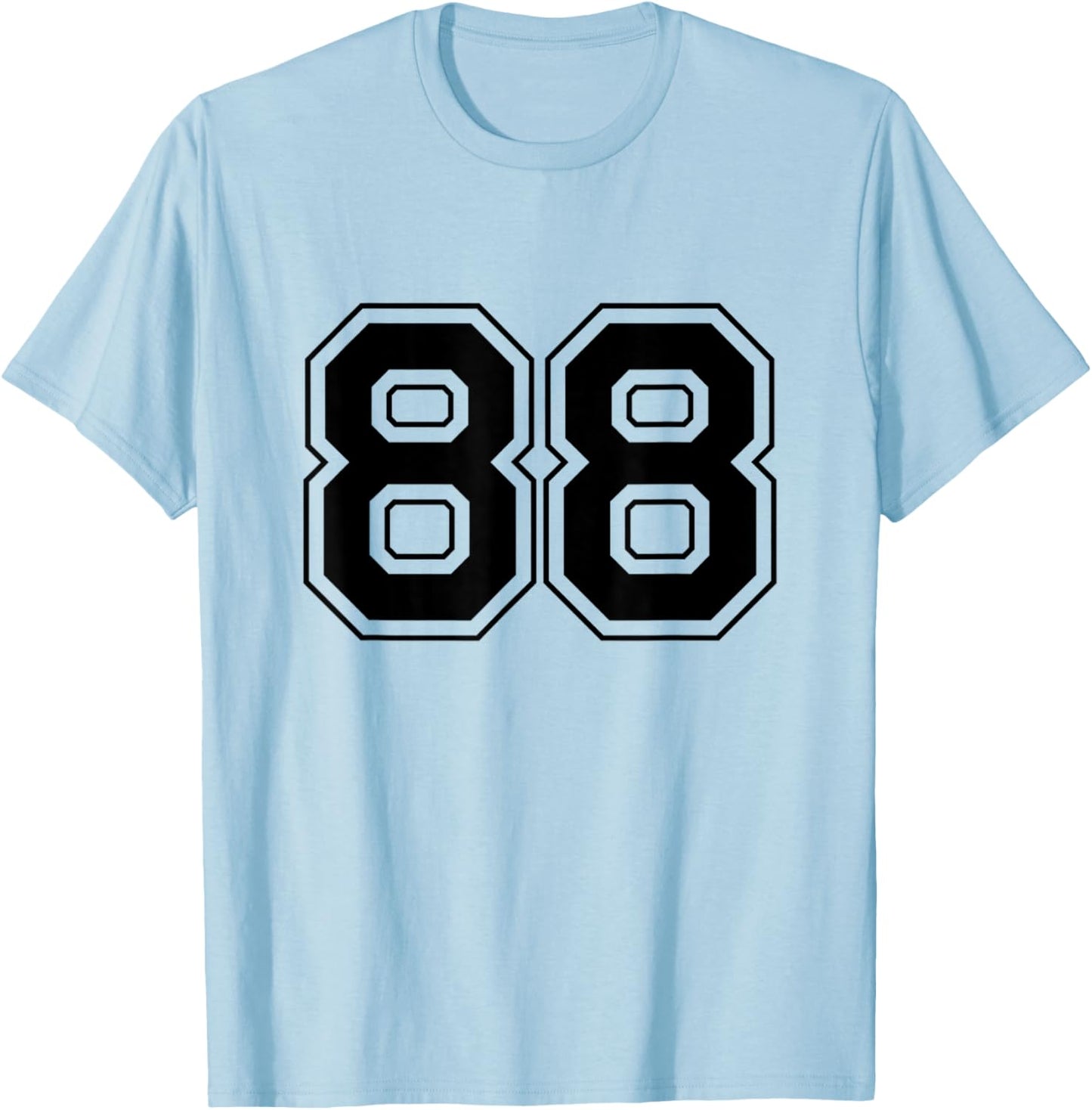 Number 88 T-Shirt - T-Shirt | Light Blue
