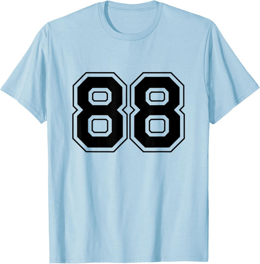 Number 88 T-Shirt - T-Shirt | Light Blue