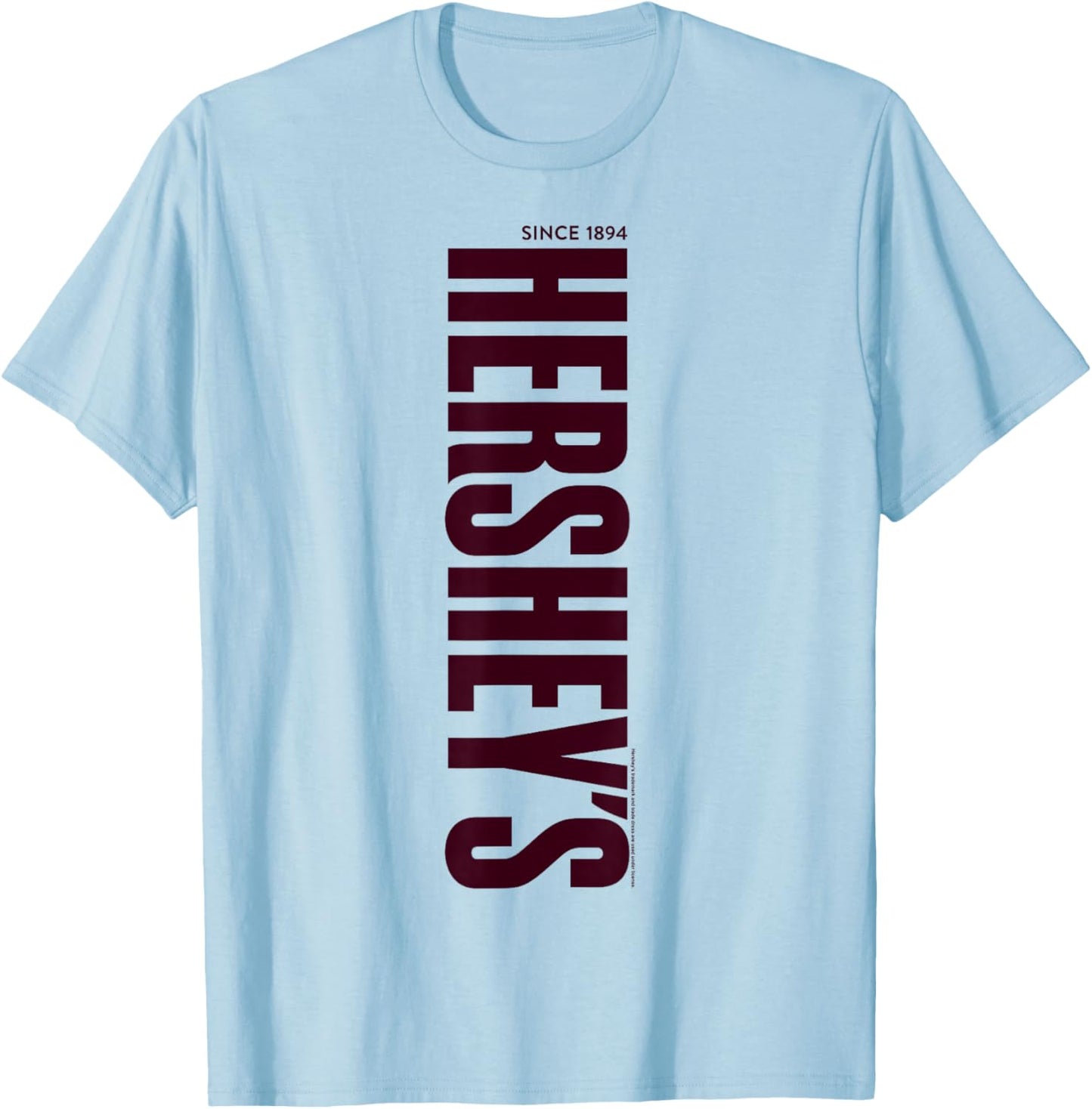 Hershey's Vintage Vertical Text Logo T-Shirt - T-Shirt | Light Blue