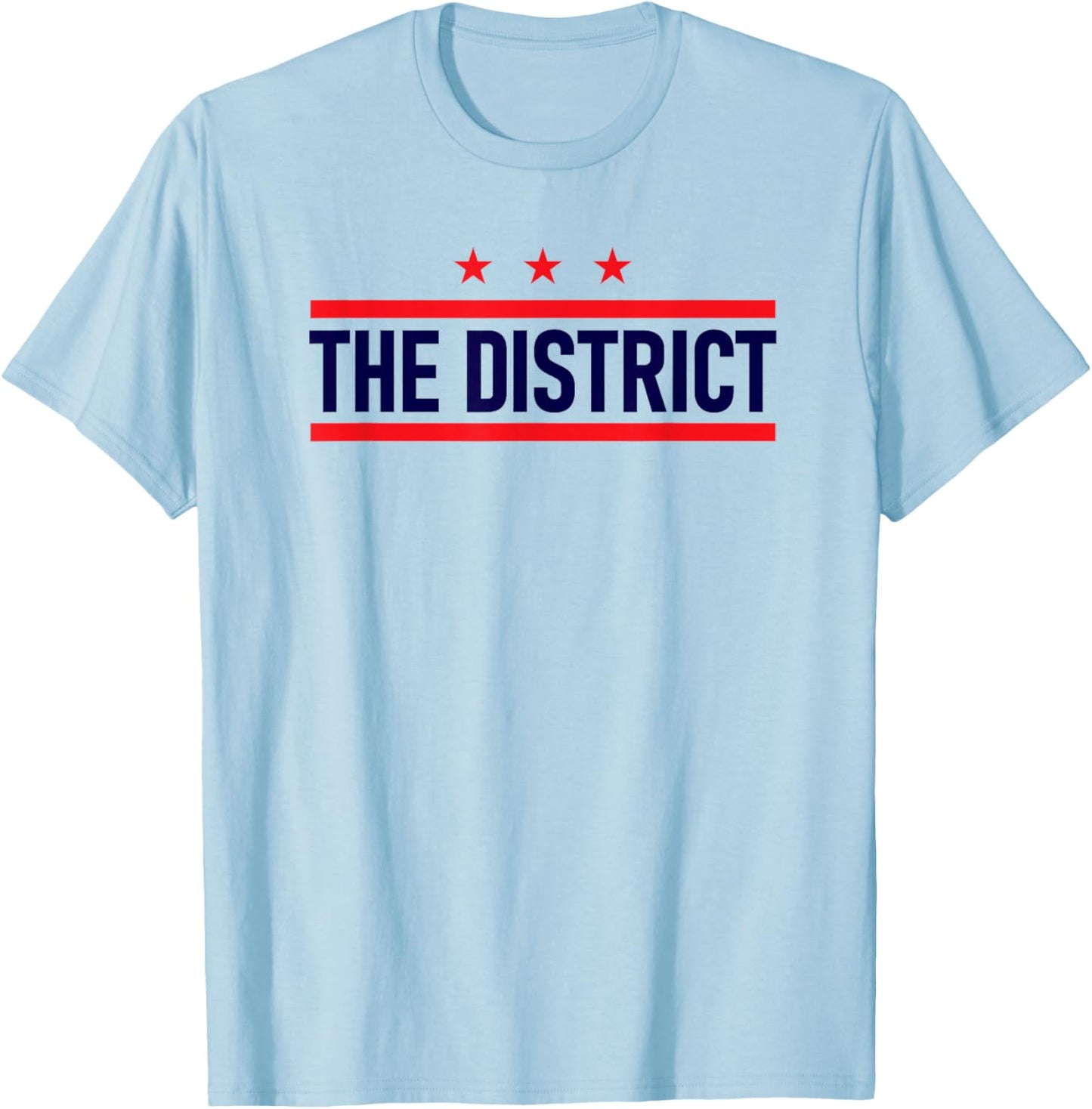 Washington DC The District flag retro T-Shirt - T-Shirt | Light Blue