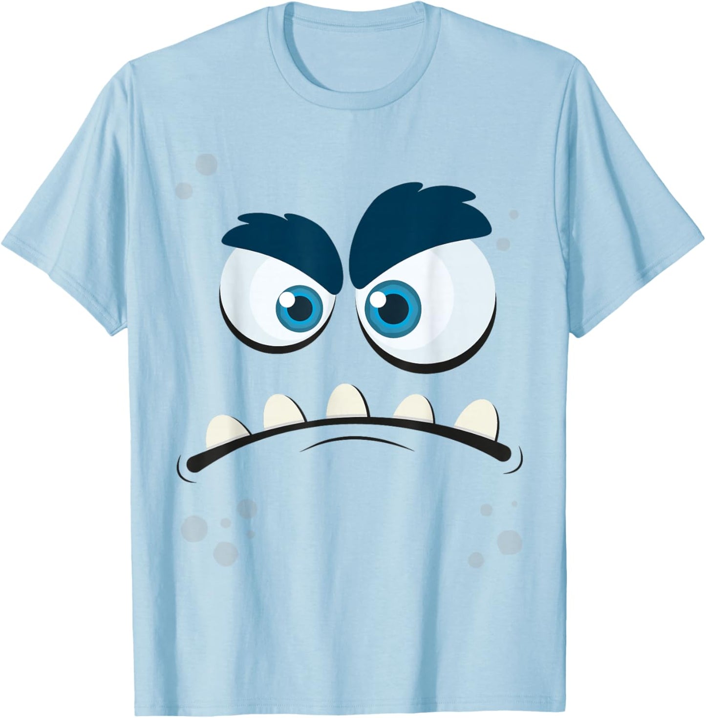 Monster Face T-Shirt - T-Shirt | Light Blue