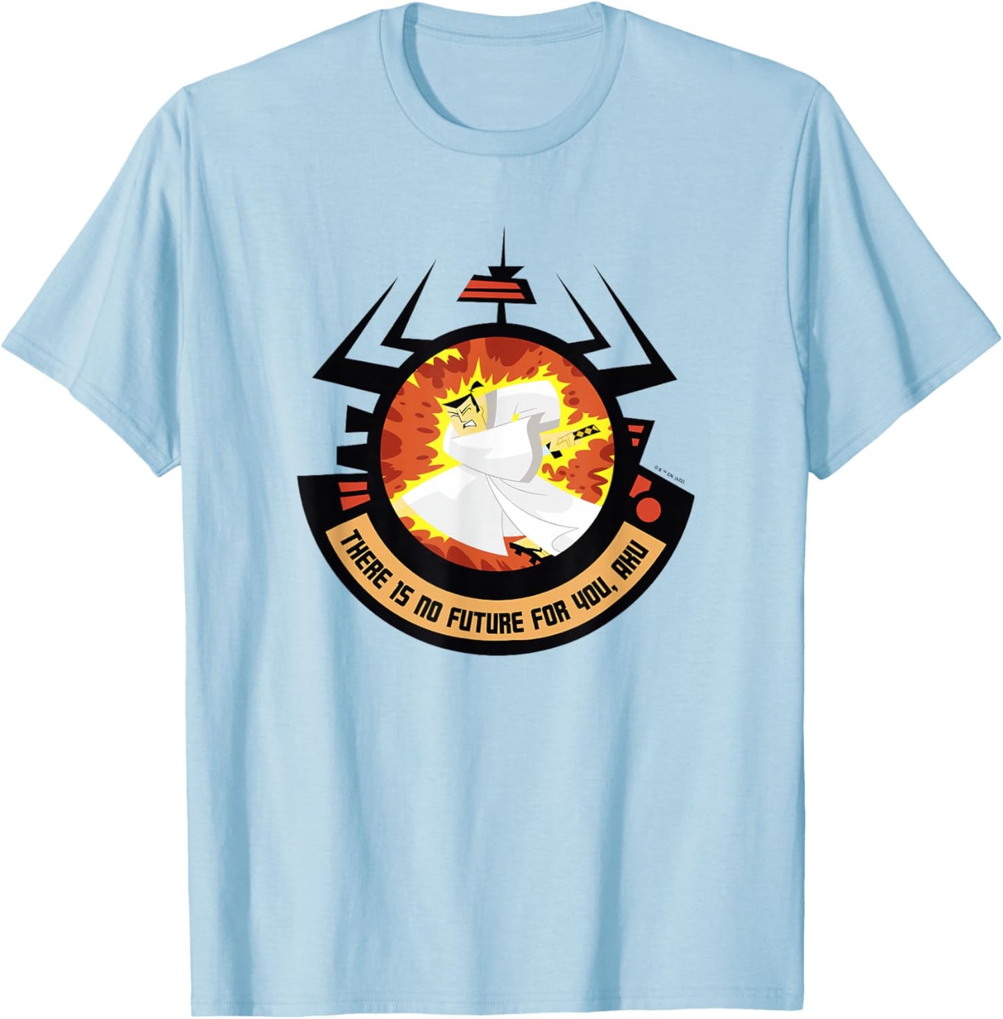 Samurai Jack There Is No Future For You Aku T-Shirt - T-Shirt | Light Blue