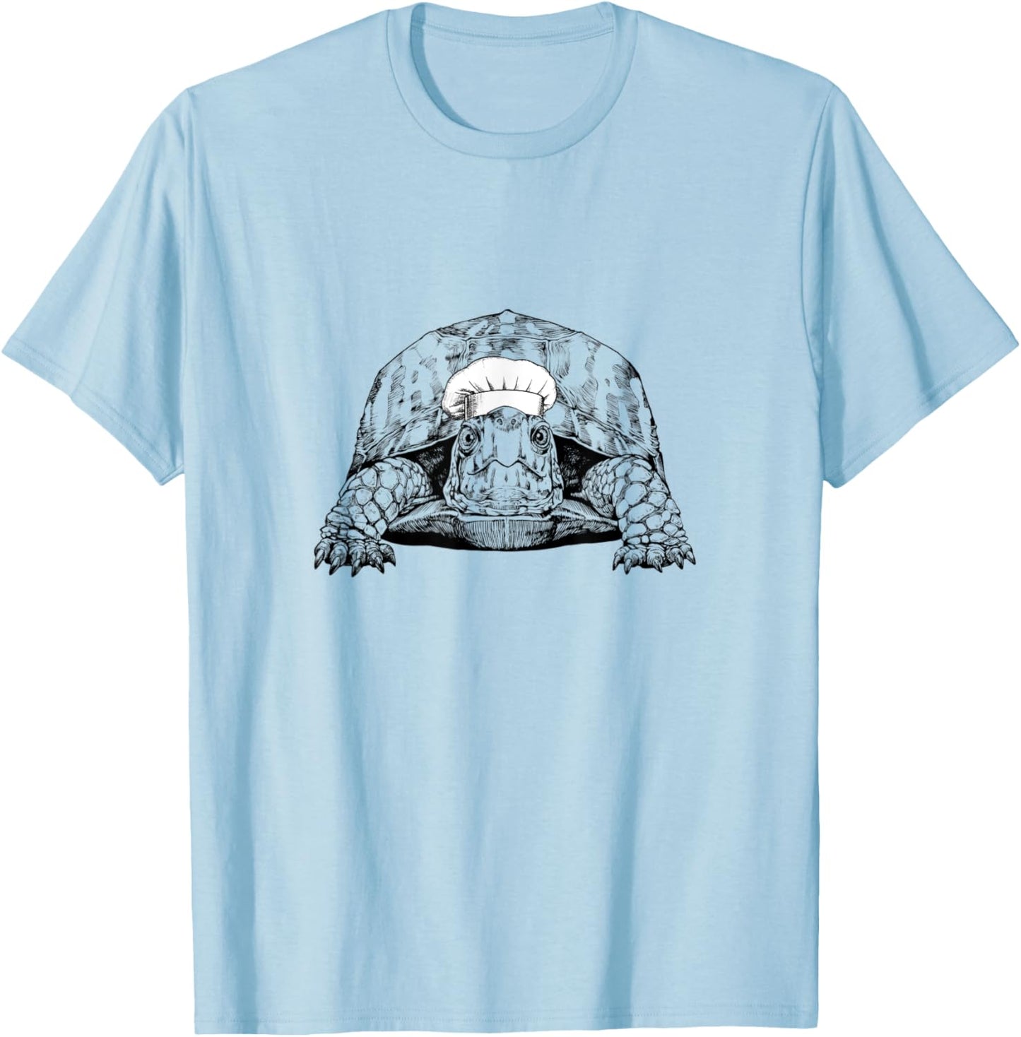 Eastern Box Turtle Animal Chef Funny Cooking Cook T-Shirt - T-Shirt | Light Blue