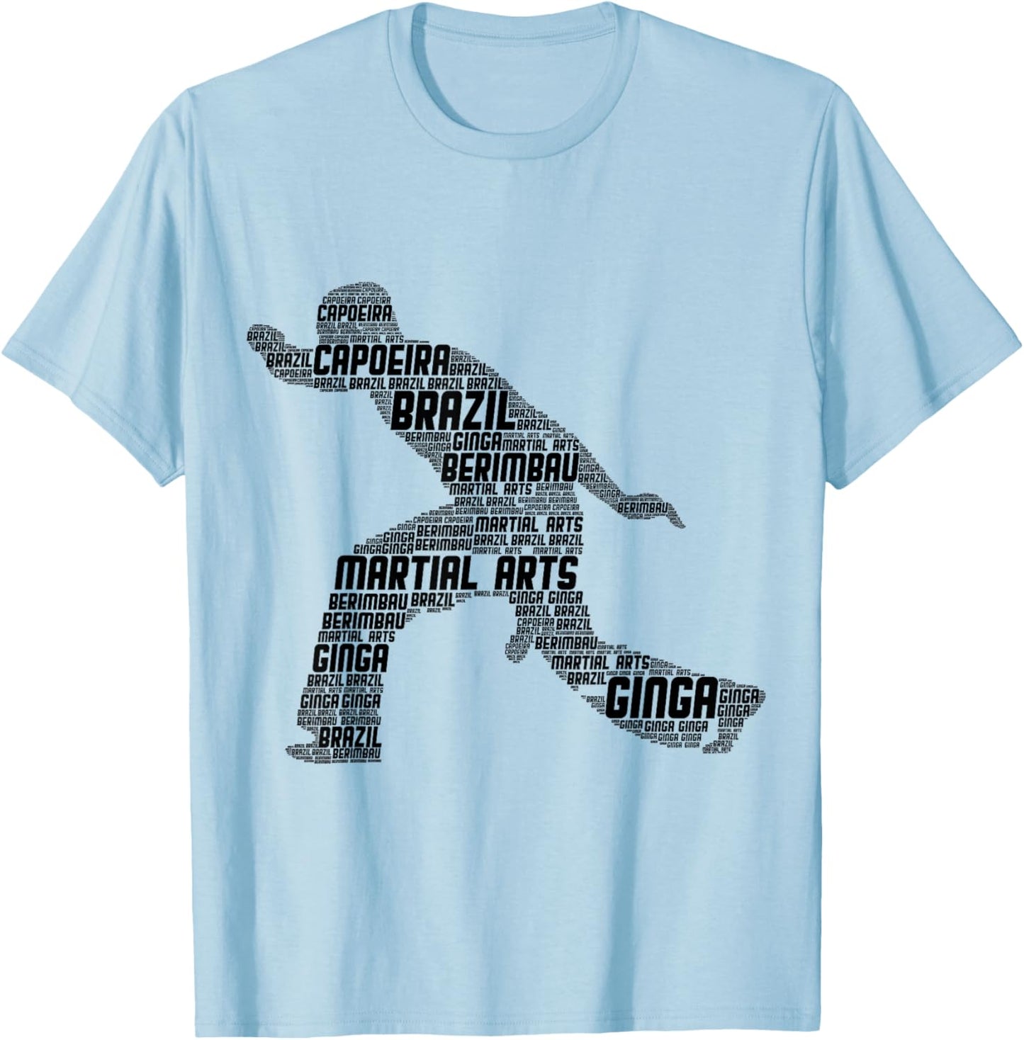 Capoeira Ginga Men Kids Boys T-Shirt - T-Shirt | Light Blue