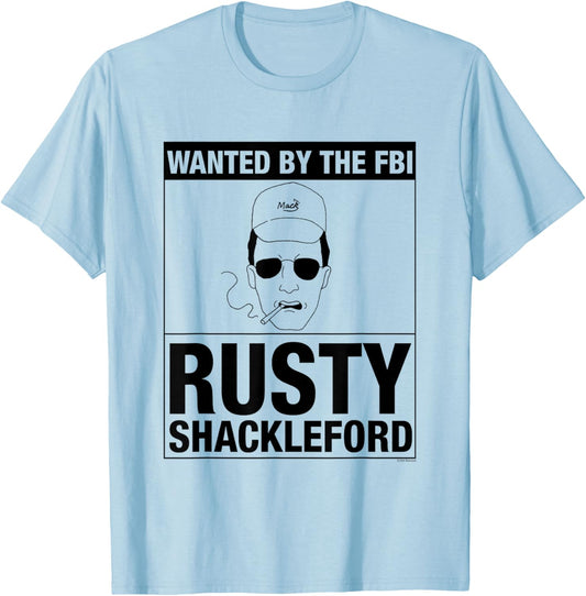 King of The Hill Wanted by FBI T-Shirt - T-Shirt | Light Blue