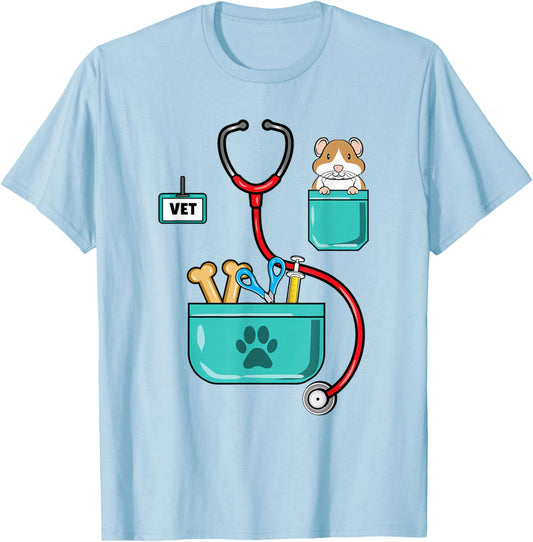 Veterinarian Costume Halloween T-Shirt - T-Shirt | Light Blue