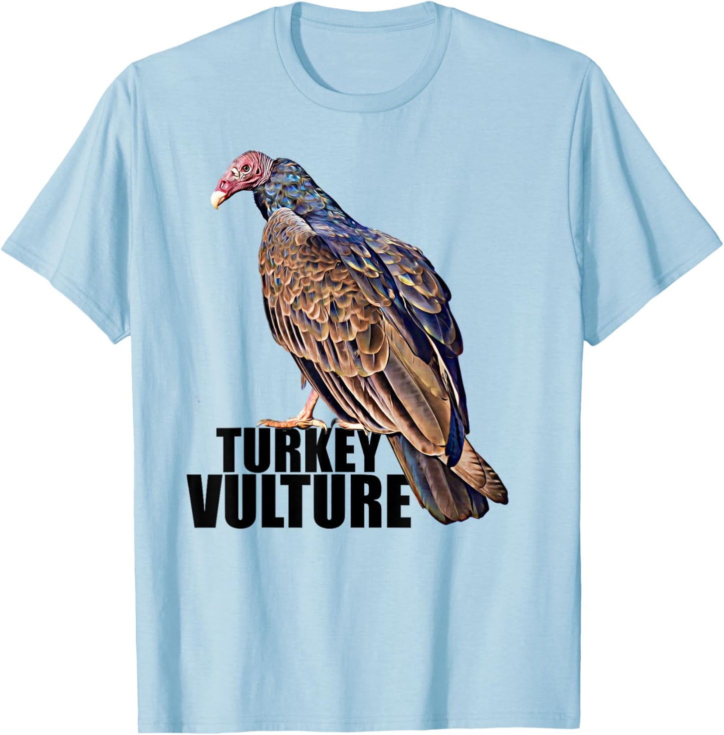 Turkey Vulture Buzzard Illustration T-Shirt - T-Shirt | Light Blue