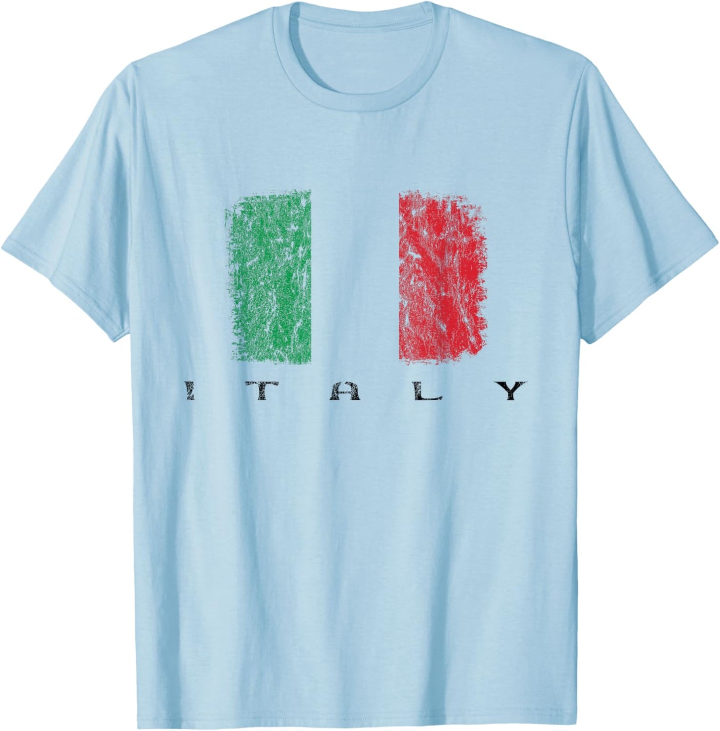 Italia Flag, Italian Pride, Italy Vacation, Italy Flag T-Shirt - T-Shirt | Light Blue