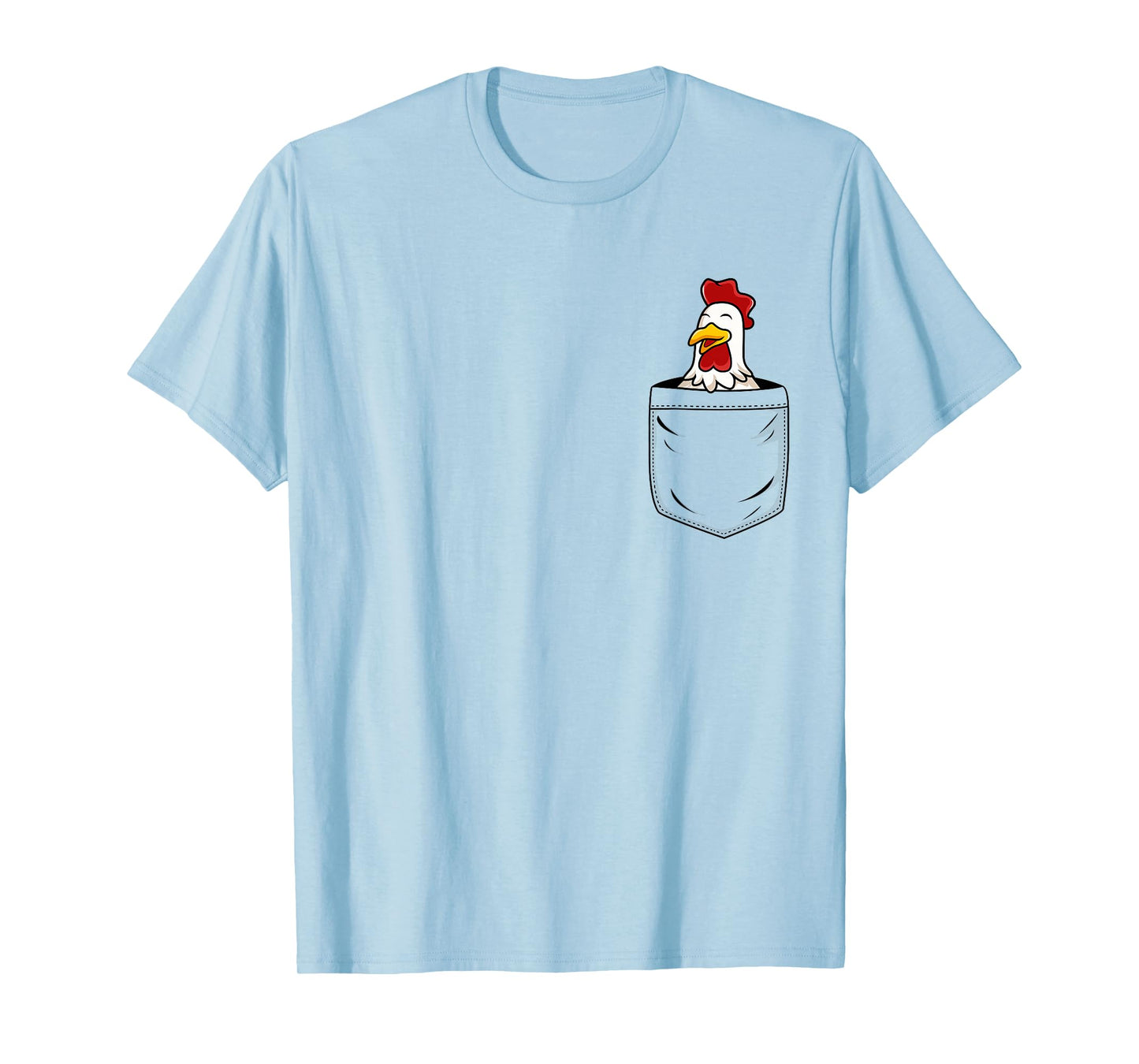 Chicken Lovers Cute Funny Chicken In Pocket T-Shirt