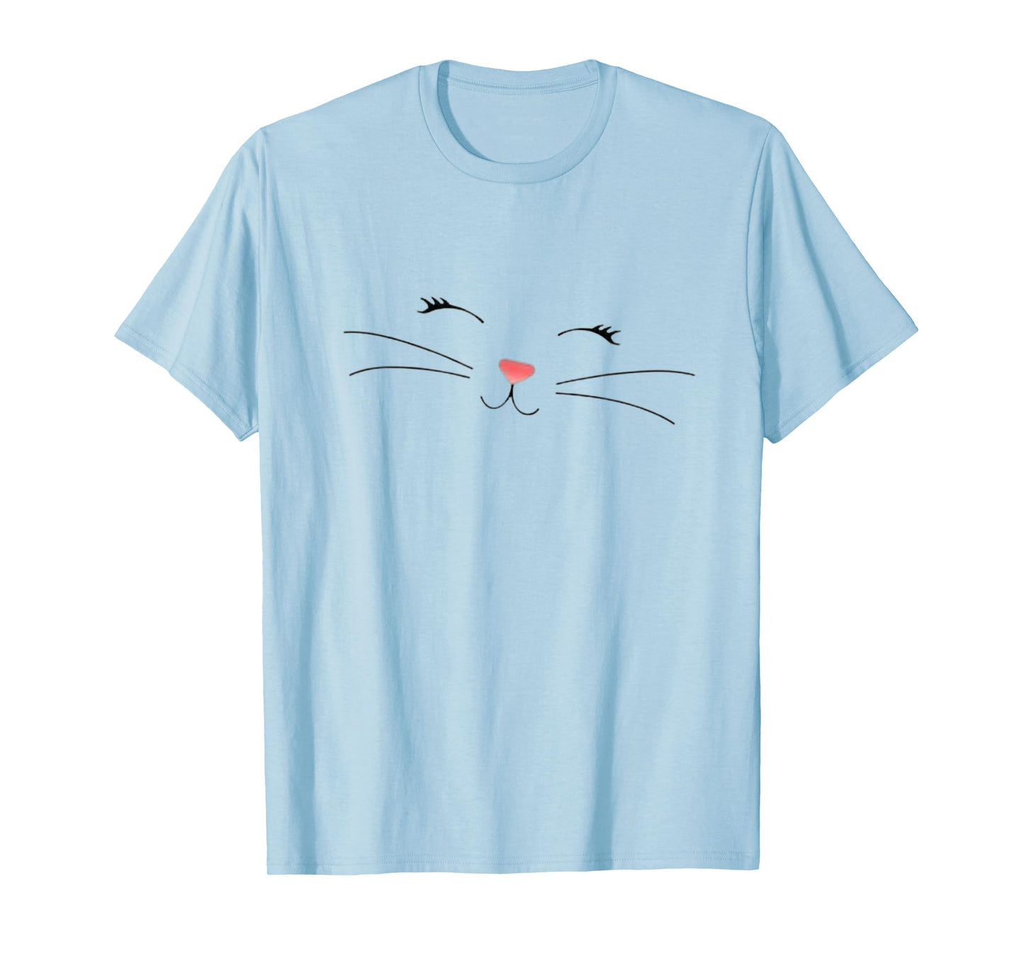 Cute Cat Face Nose & Whiskers – Kitty Design for Cat Lovers T-Shirt